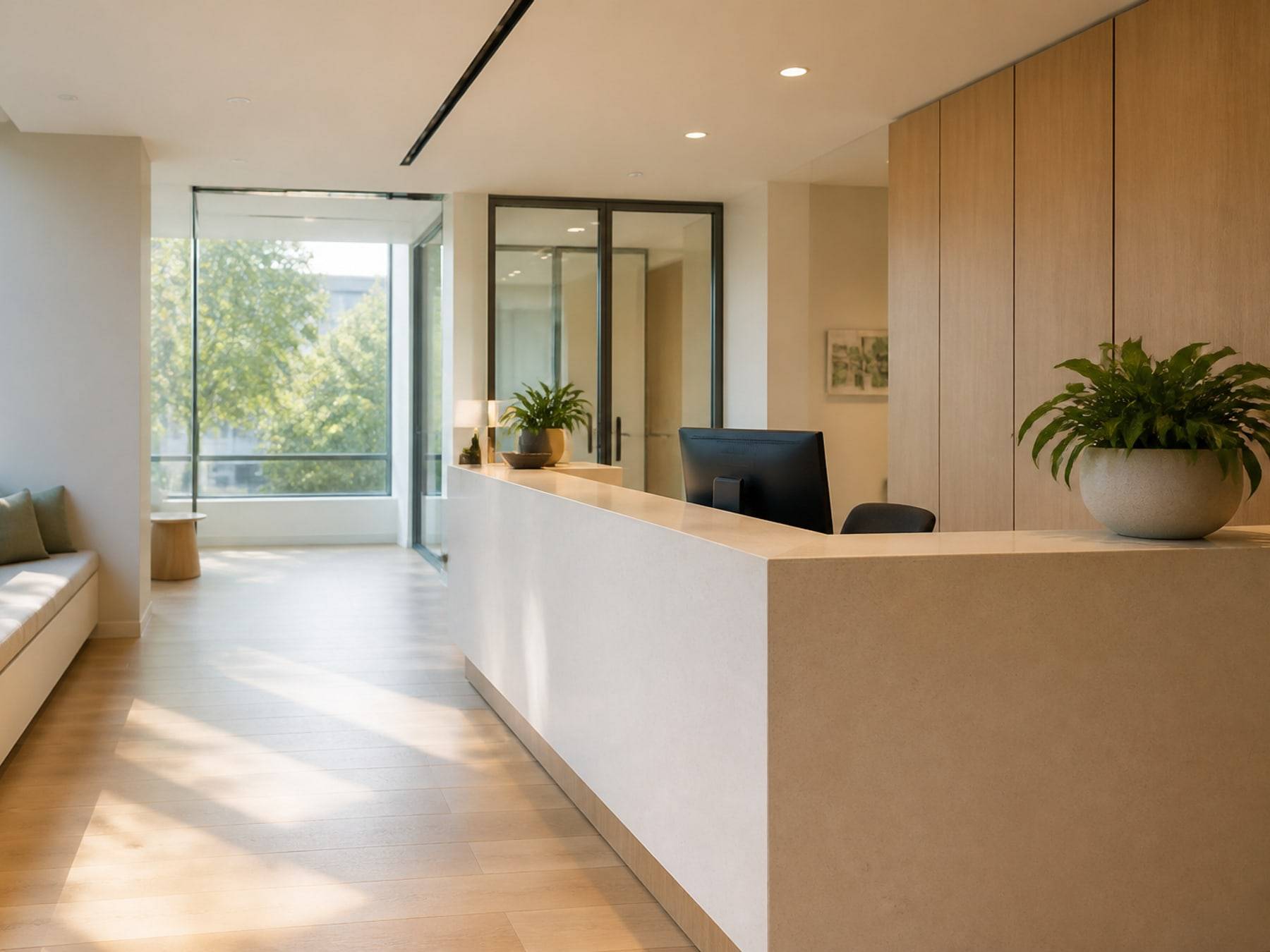 Reception interiors by Space Solutions