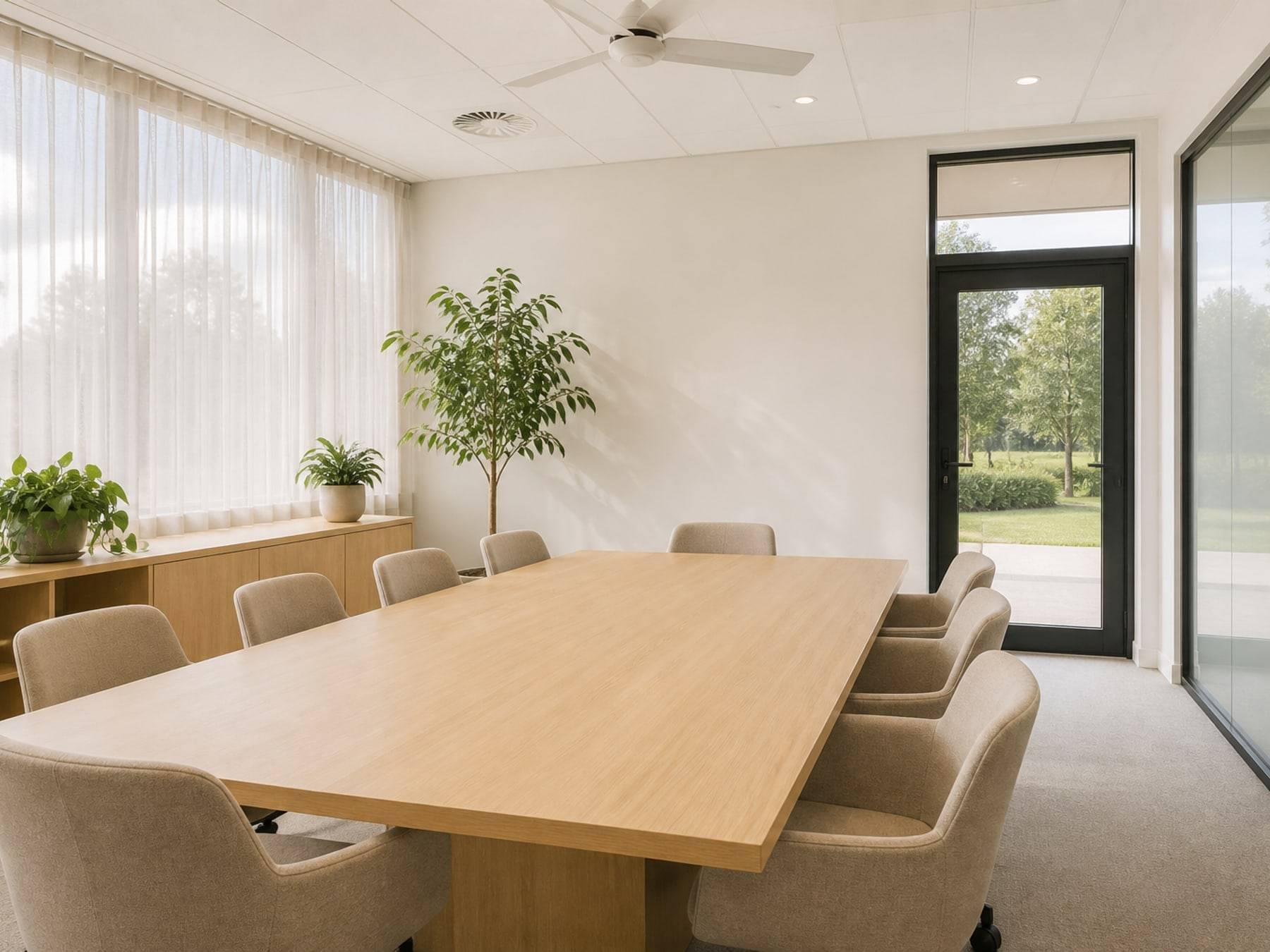 Staff workstations interiors by Space Solutions