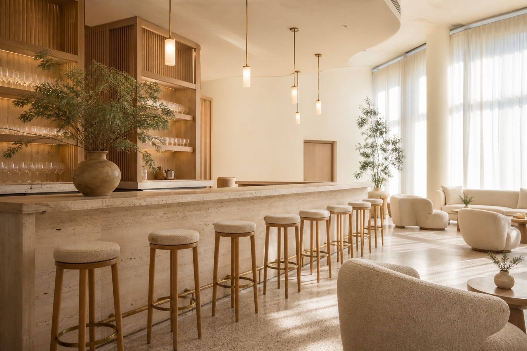 Bar and lounge seating