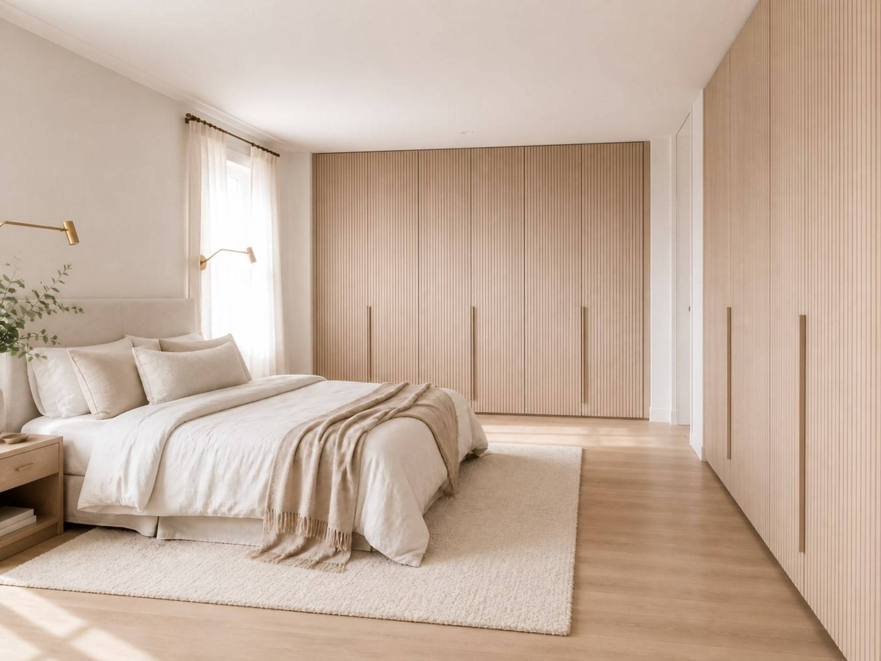 Master bedroom with wardrobe