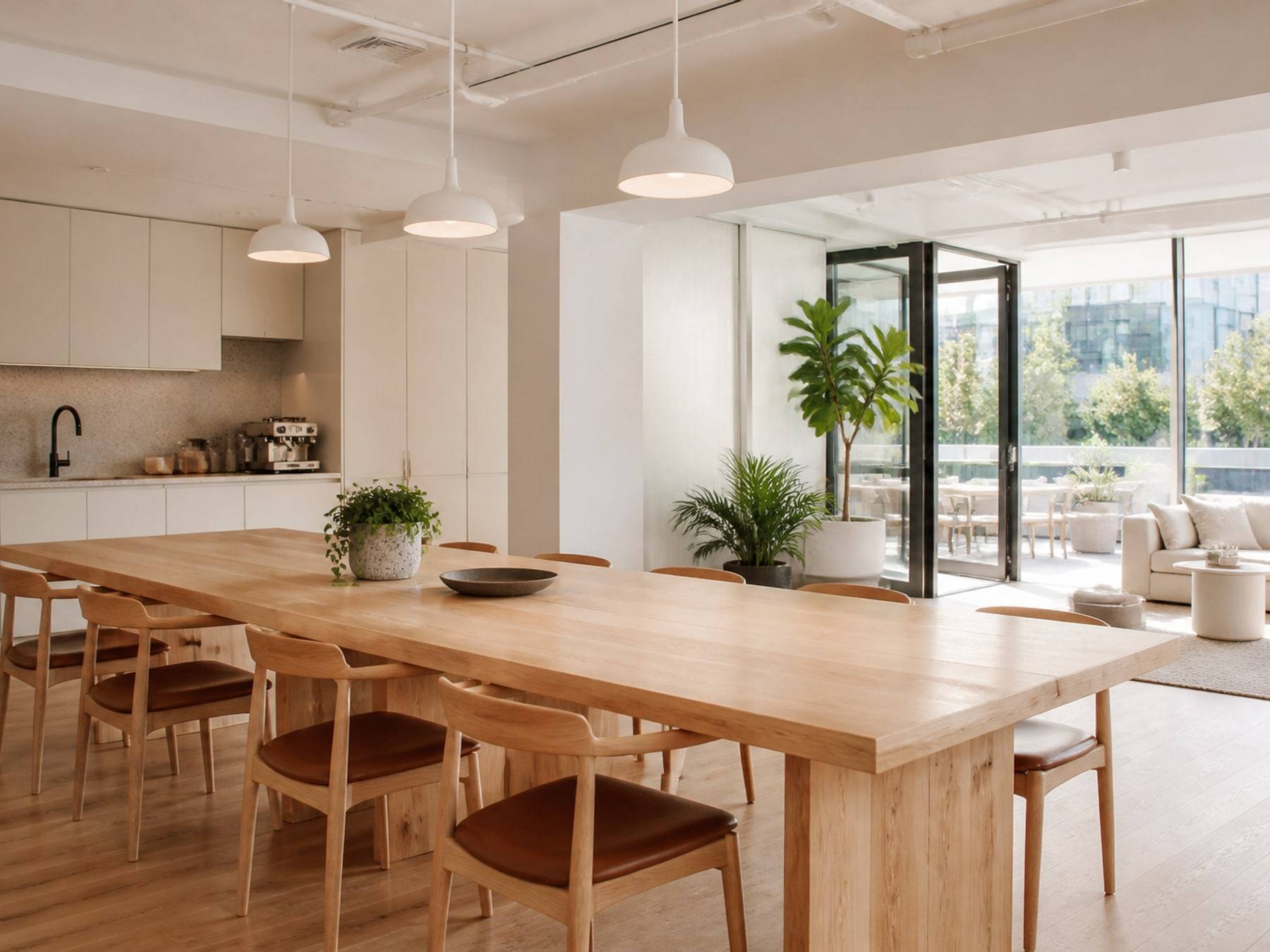 Coworking community lounge