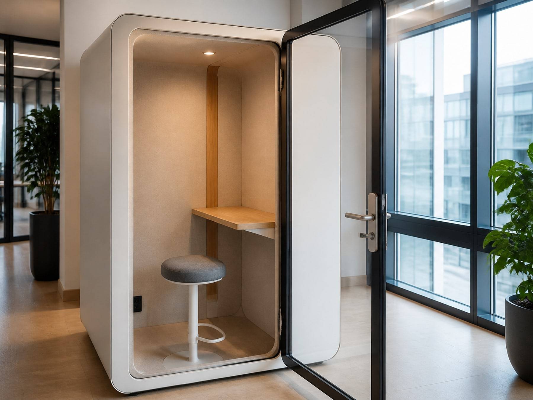 Pods and phone rooms interiors by Space Solutions