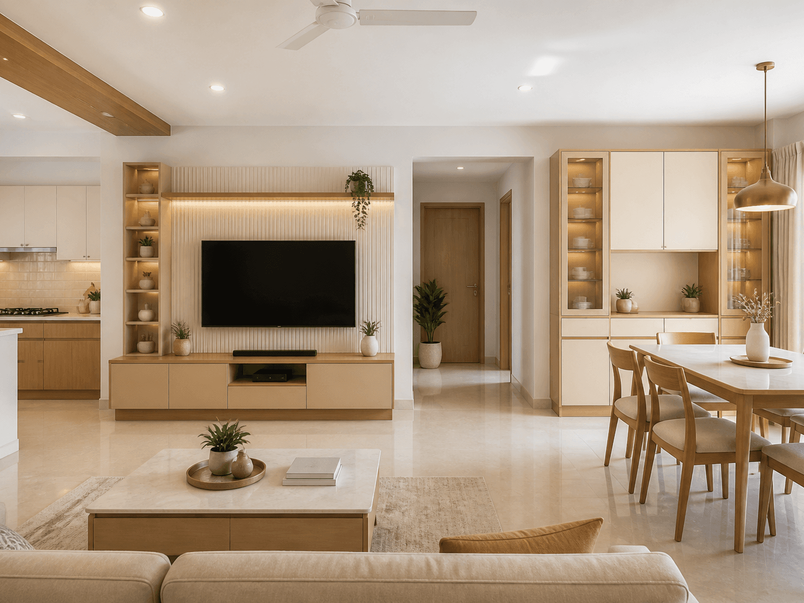 Living joinery in a coordinated full home