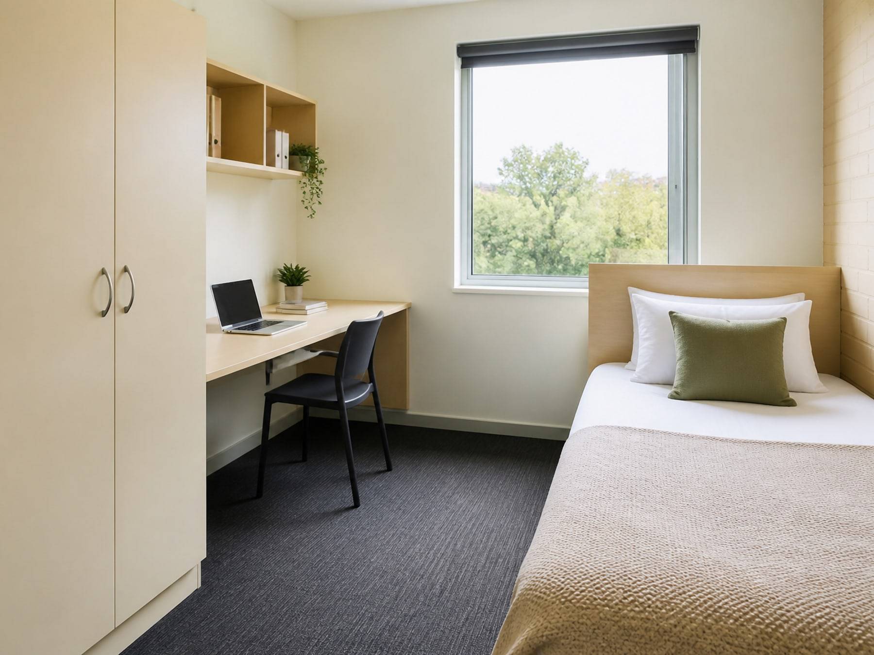 Single occupancy hostel room
