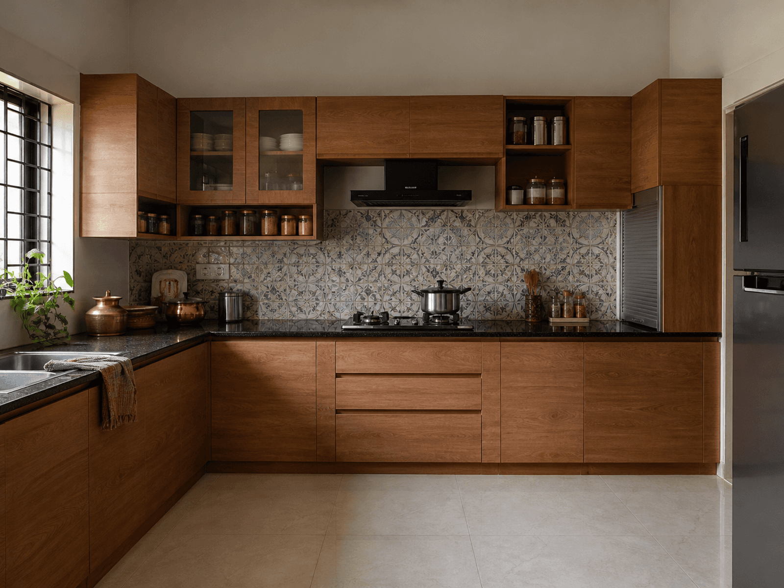 Laminate modular kitchen cabinets