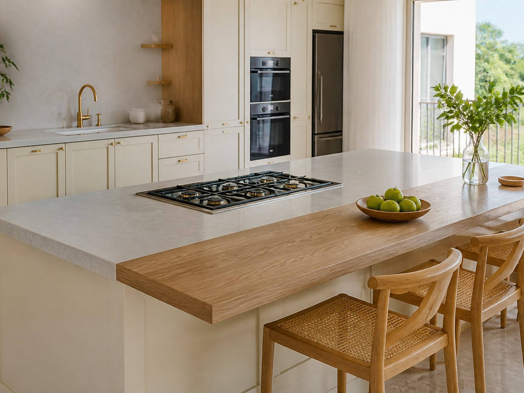 Island kitchen interiors by Space Solutions