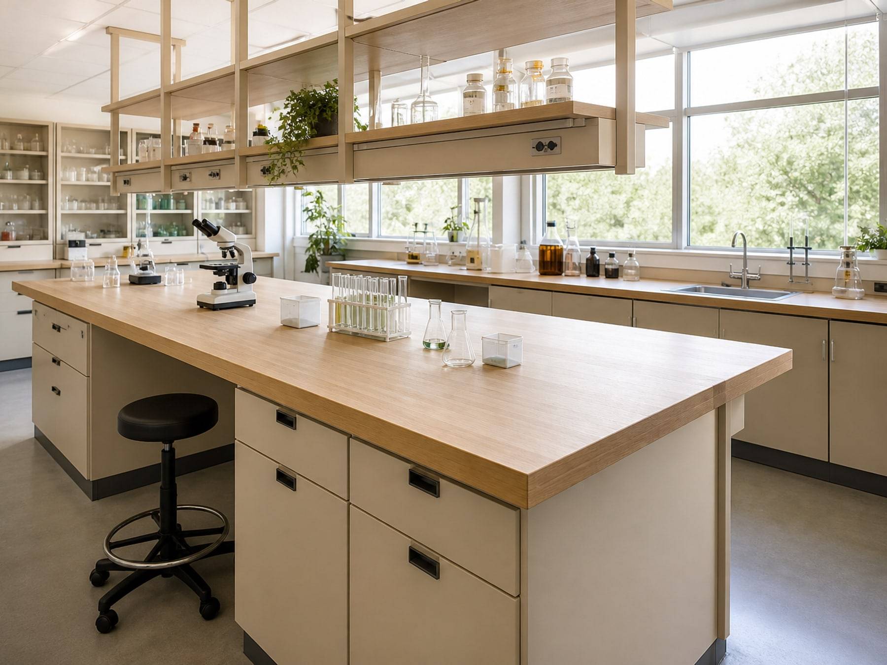Campus lab benches