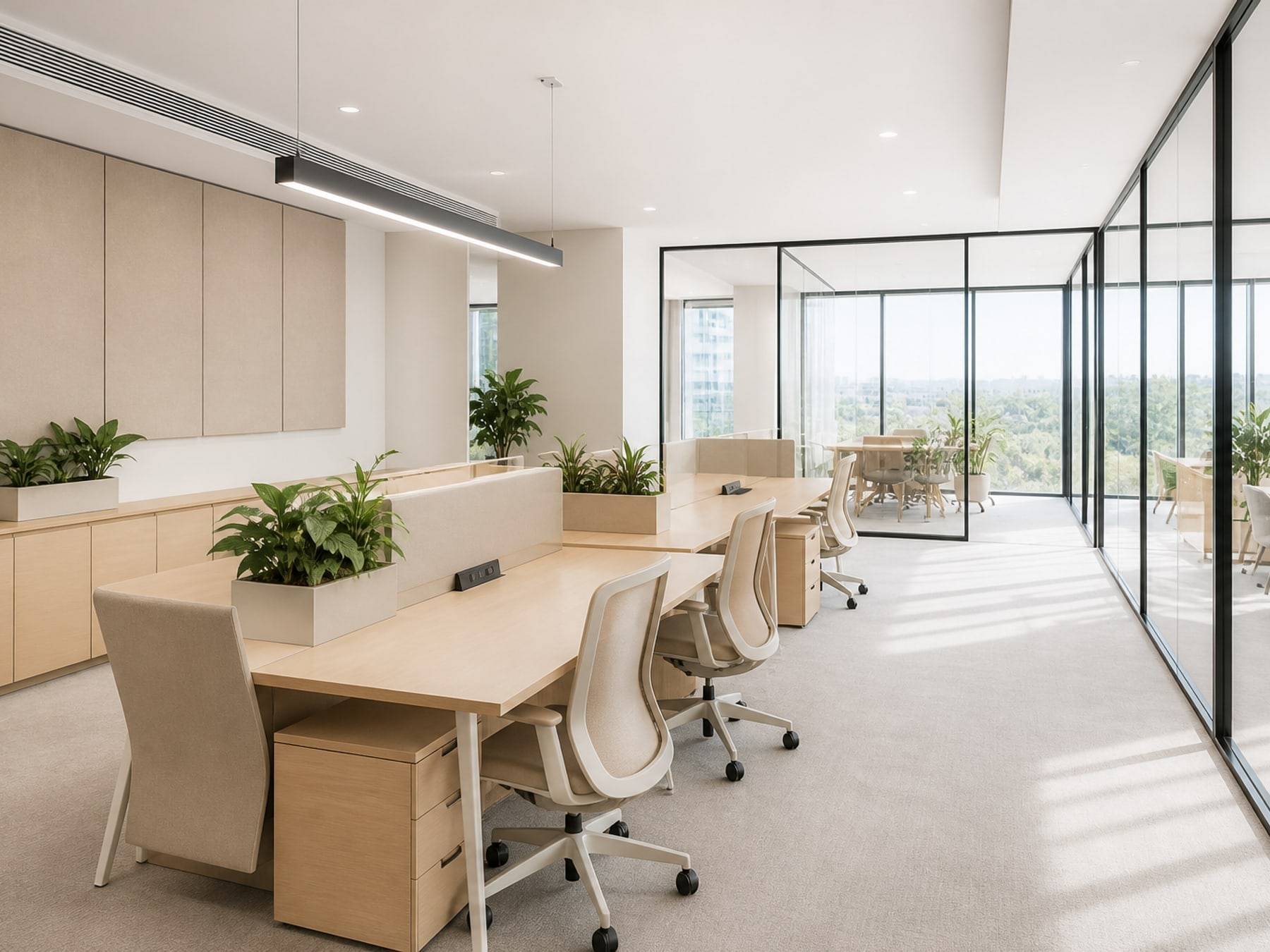 Workstations interiors by Space Solutions
