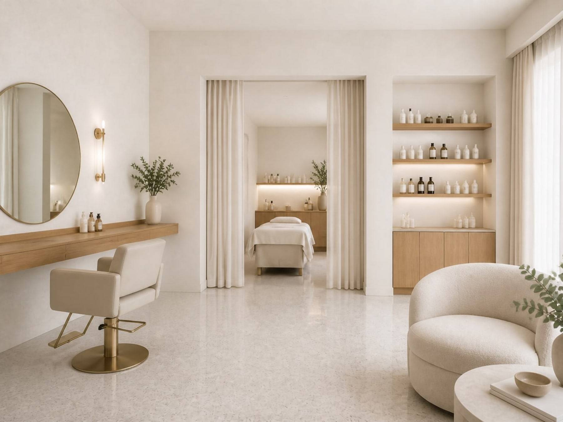 Salon styling stations