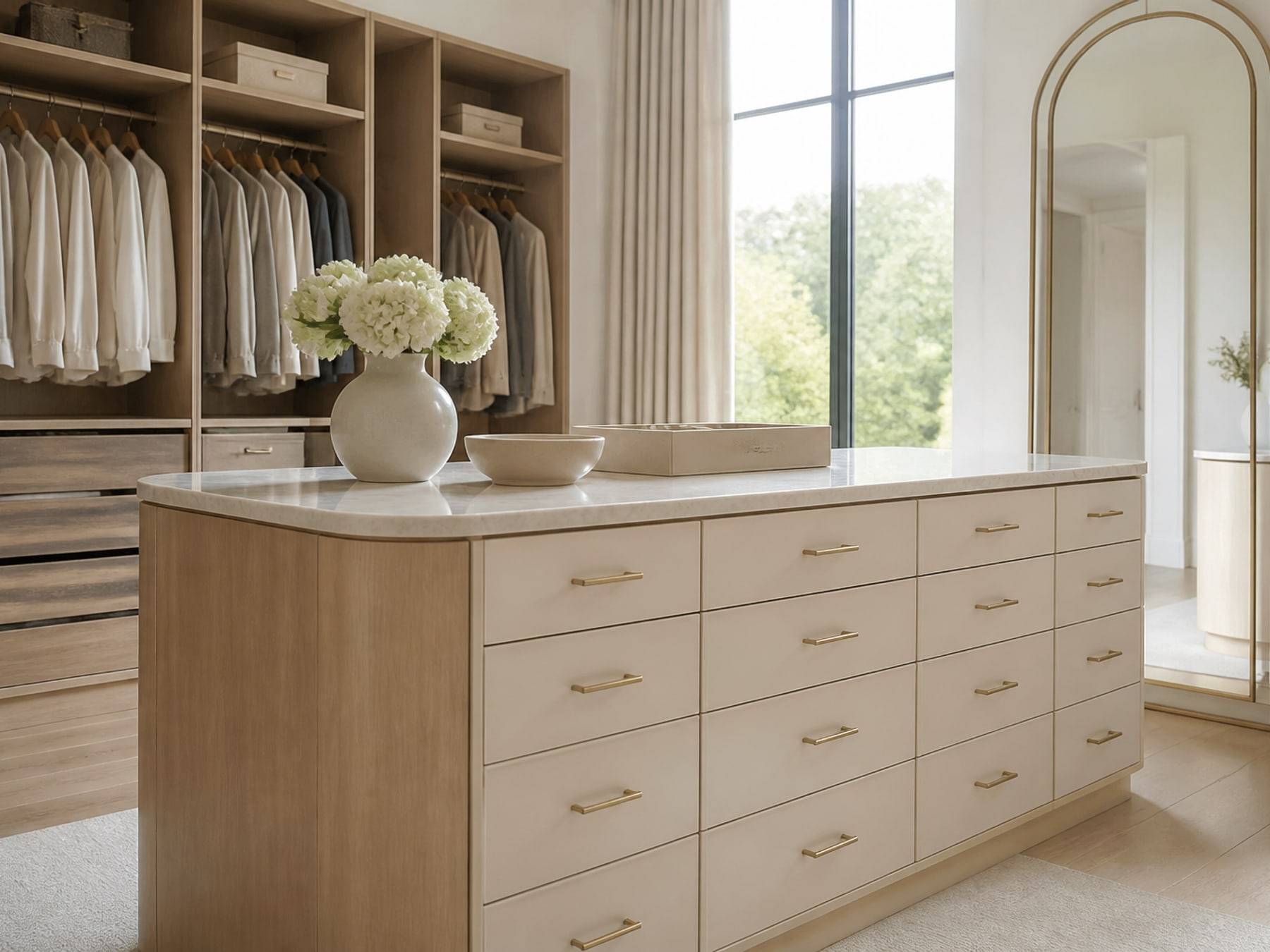 Walk-in wardrobes interiors by Space Solutions